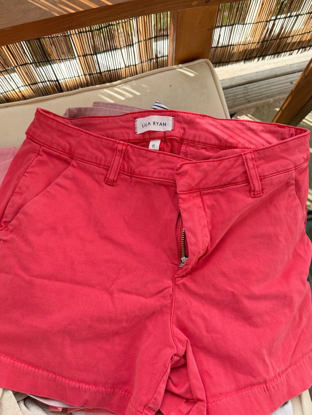 LILA RYAN Bright Coral Shorts